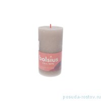 Свеча Рустик 13 х 6,8 см &quot;Песочно-серая /Bolsius&quot;  / 257270