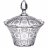 Конфетница 17 х 17 х 20 см с крышкой &quot;muza crystal /резная&quot; / 193016