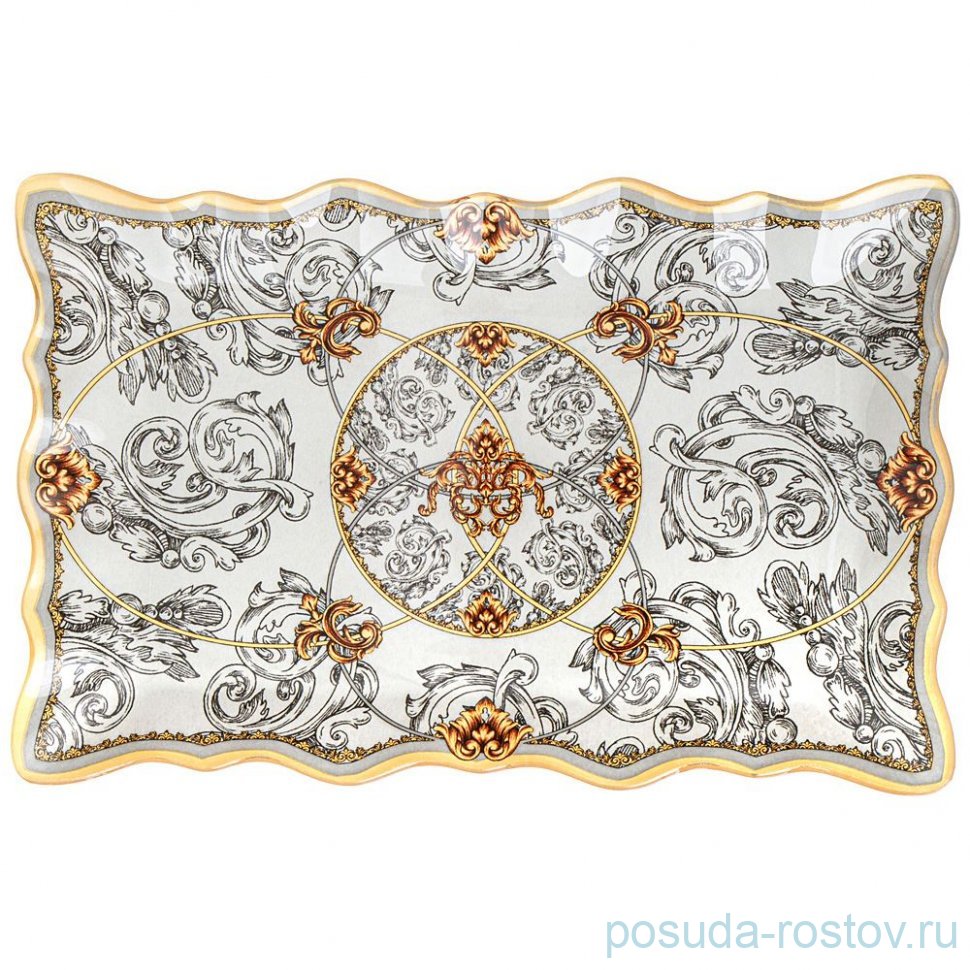 Блюдо 25 х 16 х 2 см прямоугольное "Monogram" (6шт.) / 346357