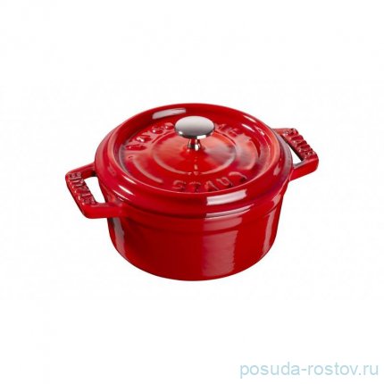 Кокот 10 см с крышкой 250 мл вишнёвый &quot;STAUB&quot; / 283796