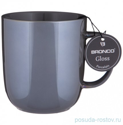 Кружка 400 мл серая &quot;Gloss&quot; (4шт.) / 229499