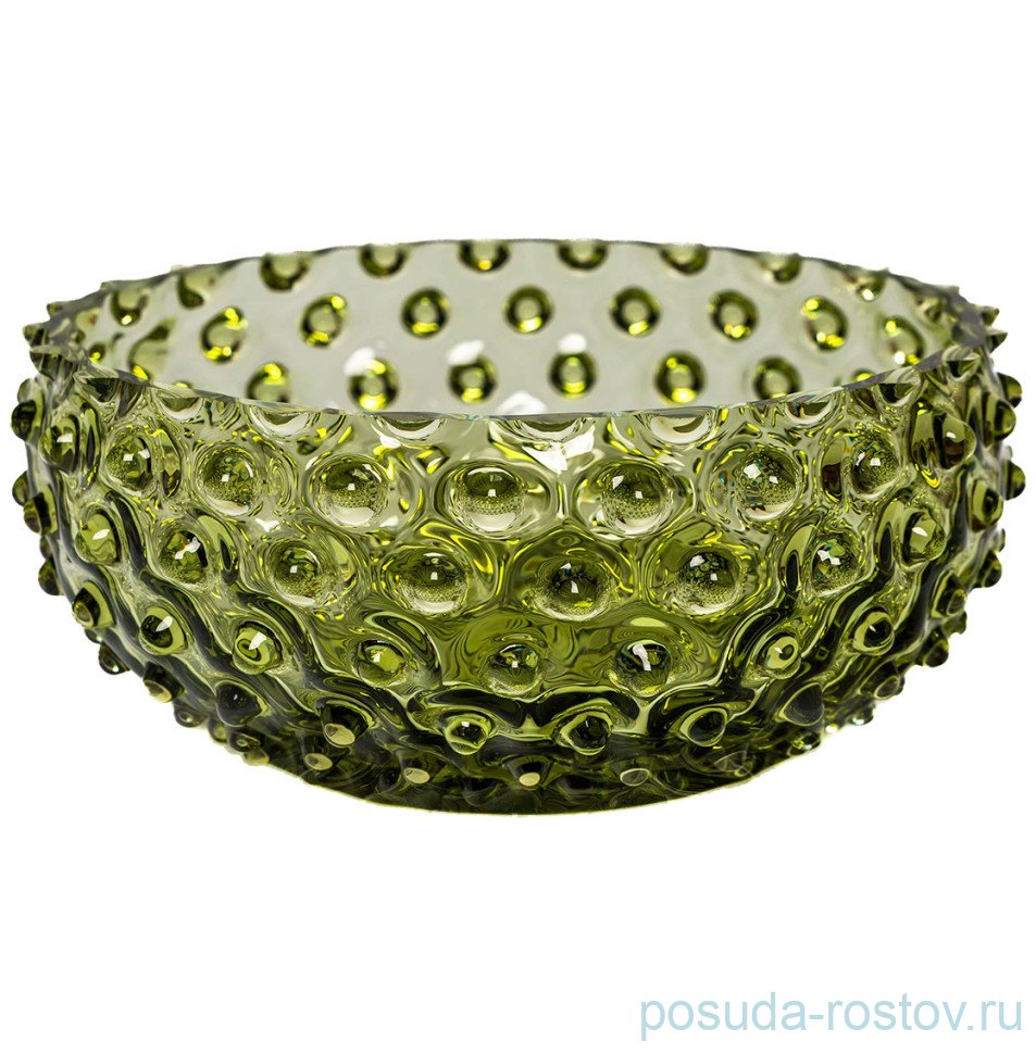 Конфетница 17 х 7 см оливковая "Hobnail Tapas" / 336577