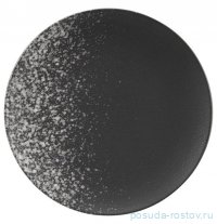 Тарелка 27,5 см черная в белую крапинку &quot;Caviar Galaxy&quot; / 369129