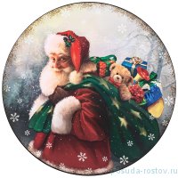 Поднос 33 см круглый &quot;Рождественская сказка&quot; / 263813