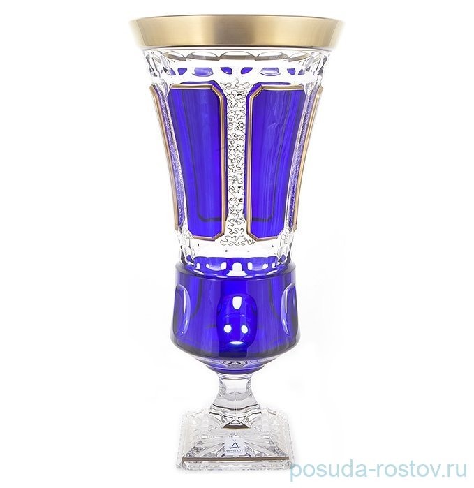 Ваза для цветов 43 см н/н "Антик /Синий /золото" / 086015