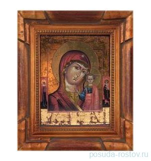 Икона на фарфоре 250 х 185 мм в деревянной раме 9 &quot;Казанская&quot; / 158562