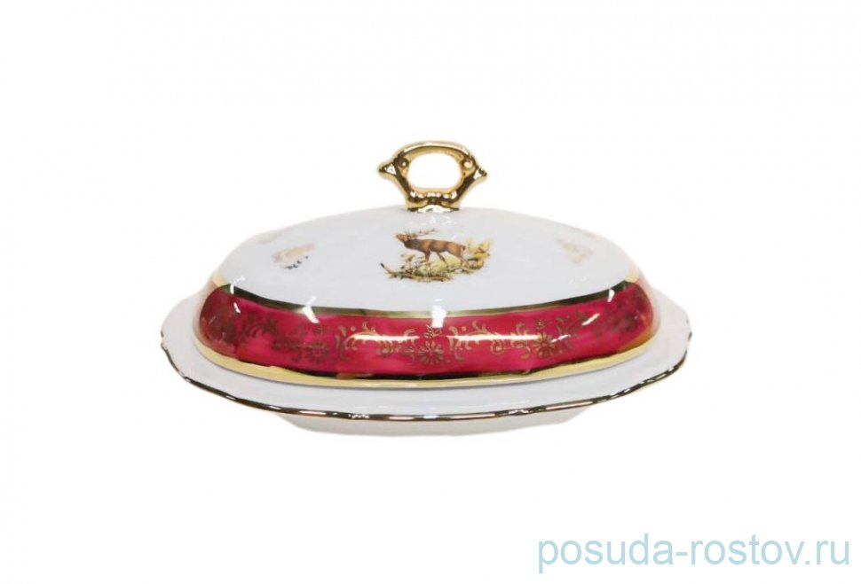 Маслёнка "Мария-Тереза /Охота красная" R-C / 276079