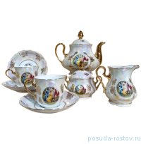 Чайный сервиз на 6 персон 15 предметов &quot;Мэри-Энн /Мадонна перламутр&quot; / 158006