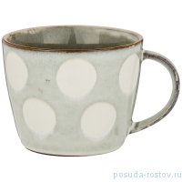 Кружка 450 мл &quot;Светло-серая в горох&quot;  (6шт.) / 193565