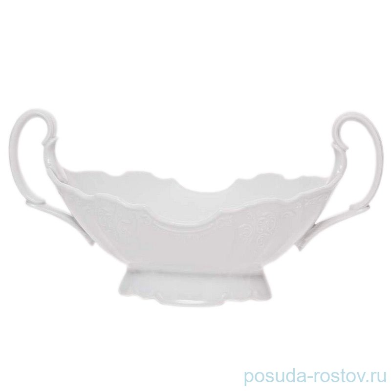 Фруктовница 36 см с ручками н/н "Бернадотт /Платиновый узор" / 071489