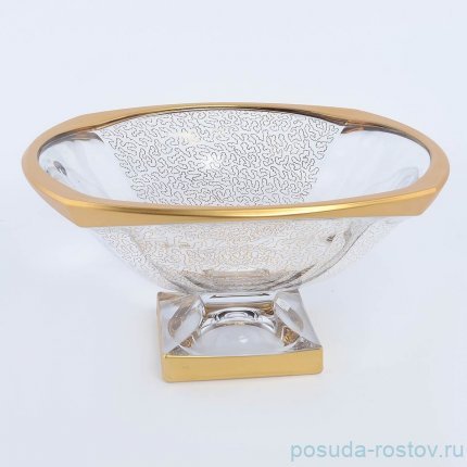 Ваза для фруктов 34 см н/н &quot;Магма /Золотое пестрение&quot; / 091674