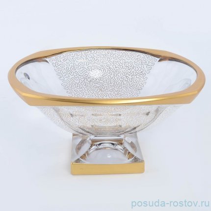 Ваза для фруктов 34 см н/н &quot;Магма /Золотое пестрение&quot; / 091674