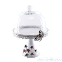 Блюдо н/н с крышкой &quot;Royal Classics /Цветы и бабочка&quot; / 154176