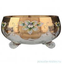 Конфетница 20 см на 3-х ножках &quot;Лепка прозрачная /золото&quot; SC / 155985