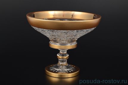 Ваза для конфет 20 см н/н &quot;Хрусталь с золотом&quot; / 094915