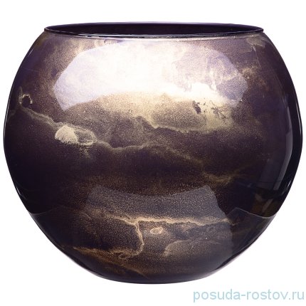 Ваза для цветов 20 см &quot;Sfera golden marble /фиолетовая&quot; / 235881