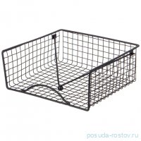 Салфетница 19 х 19 х 8 см черная Agness / 354714