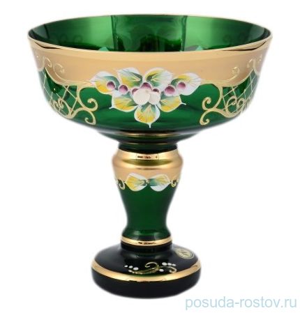 Конфетница 16 см н/н зеленая &quot;Лепка&quot; И-В / 098294