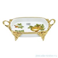 Форма 24 х 15 см прямоугольная н/н с ручками &quot;Фрукты&quot; / 272453
