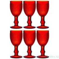 Рюмки 50 мл 6 шт красные &quot;Гранат /Muza color&quot; / 254400