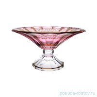 Фруктовница 34 см н/н &quot;Timon /Дожа /Розовая с золотом&quot; / 284835
