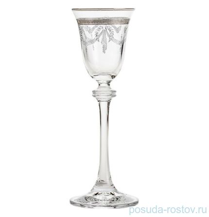 Рюмки 60 мл 6 шт &quot;Александра /436528 /Панто /Платиновый кант&quot; / 155613