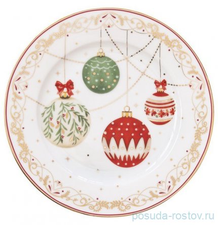 Тарелка 19 см &quot;Christmas Eve /Новогодние шары&quot; / 362185