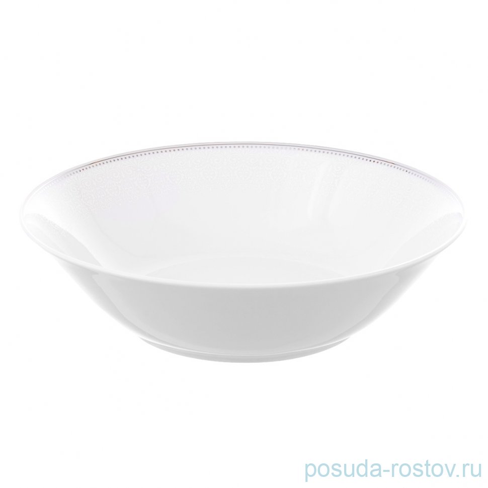 Салатник 25 см глубокий "Repast /Белый орнамент" / 165903