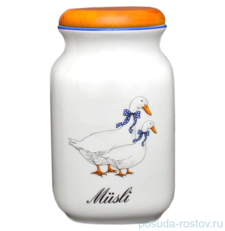 Банка 1 л Мюсли "Гуси" / 021501