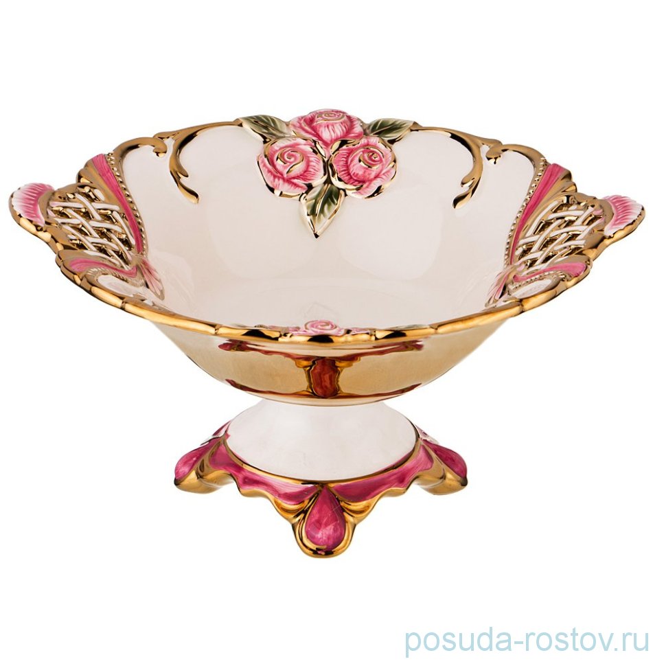 Фруктовница 29 х 27 х 14 см н/н "Розы и стразы" / 190866