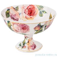 Конфетница 15 х 11 см н/н белая &quot;Винтаж /Розы&quot; / 233547