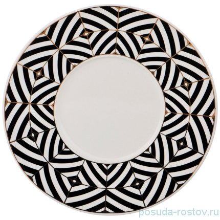 Набор чайных пар 220 мл 6 шт на подставке &quot;BLACK &amp; WHITE&quot; / 187075