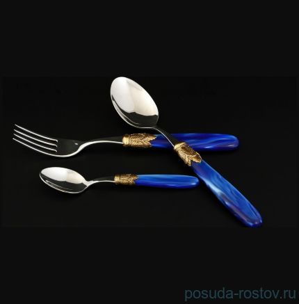 Столовые приборы 18 предметов &quot;Ischia Antique Gold /Blue Steel&quot;  / 114526
