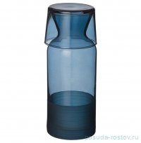 Графин для воды 700 мл с крышкой-стаканом &quot;Mat &amp; shiny /Blue&quot; / 328657