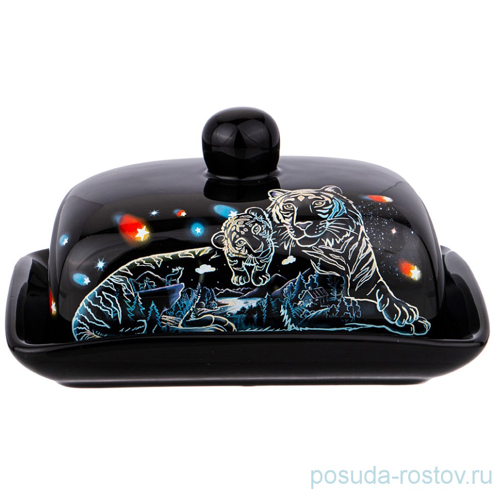 Маслёнка 17 х 12 х 9 см "Тигры" / 267229