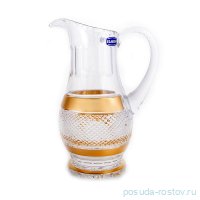 Кувшин для воды 1,3 л &quot;Фелиция /Хрусталь матовое золото /31163&quot; / 121004