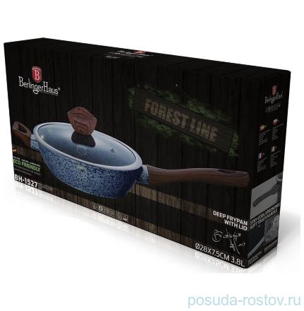 Сковорода 28 см с крышкой &quot;Forest Line&quot; / 129946