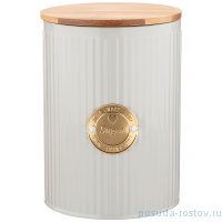 Емкость для сыпучих продуктов 11 х 15 см серая Сахар 1,3 л &quot;Majesty&quot; / 252369