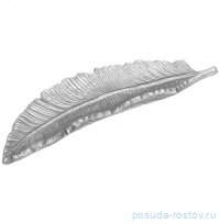 Блюдо 40 х 11 х 5 см &quot;Лист&quot; /сталь / 298550