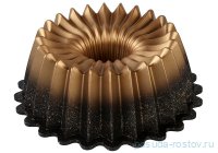 Форма для выпечки кекса 26 см антипригарное покрытие чёрная &quot;GRANIT CAKE MOULD /GOLD&quot; / 236223