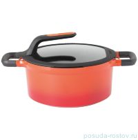 Кастрюля 24 см с крышкой 4,7 л &quot;Gem red&quot; / 162372