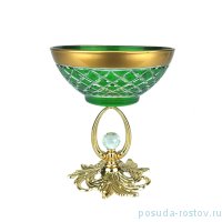 Креманка 15 x 12 см н/н зеленая &quot;Agua /золото&quot; / 246992