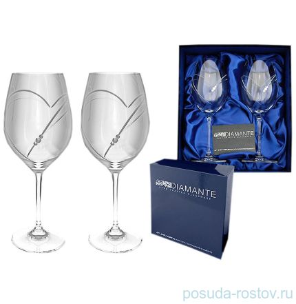 Бокалы для красного вина 470 мл 2 шт &quot;Diamante /С стразами&quot; / 096506