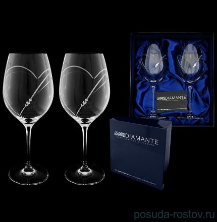 Бокалы для красного вина 470 мл 2 шт &quot;Diamante /С стразами&quot; / 096506