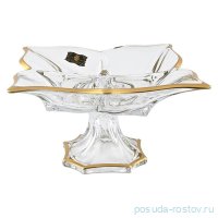 Менажница 36 см 4-х секционная н/н &quot;Флораль /Матовое золото&quot; AS Crystal / 313532