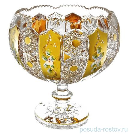 Ваза для конфет 16 см н/н &quot;Хрусталь с золотом&quot; / 037997
