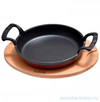 Сковорода 17 см круглая с ручками на подставке &quot;LAVA /Cast Iron&quot; / 321389