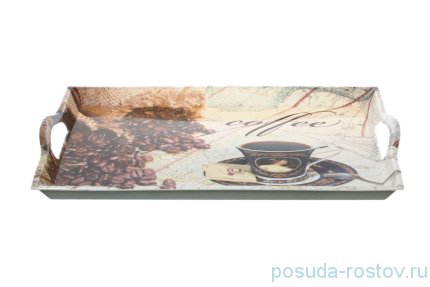 Поднос прямоугольный с ручками &quot;Coffee&quot; / 140302