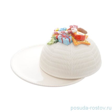 Блюдо 30 х 17 см круглое с крышкой &quot;Christmas world /Sweet candies&quot; / 270963