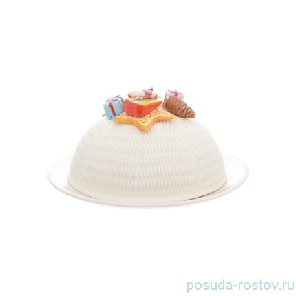 Блюдо 30 х 17 см круглое с крышкой &quot;Christmas world /Sweet candies&quot; / 270963